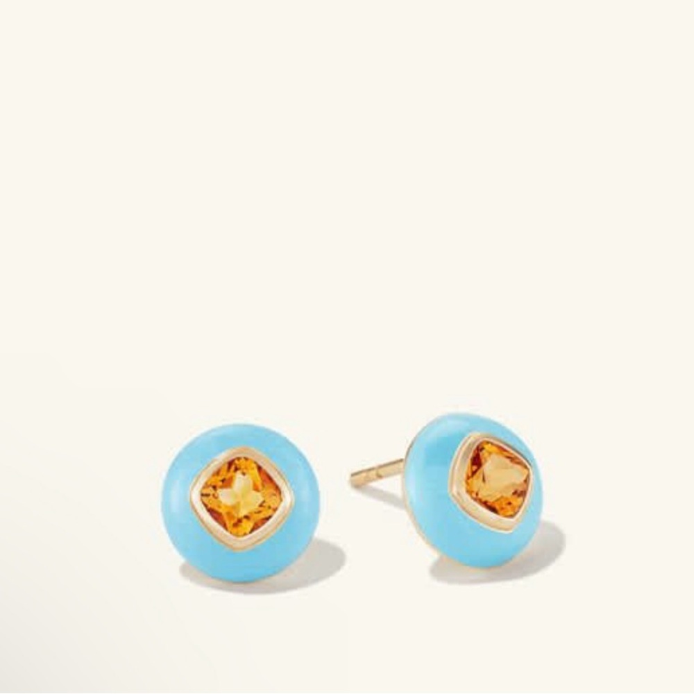 ISO: Mejuri Monochrome Earrings in Citrine